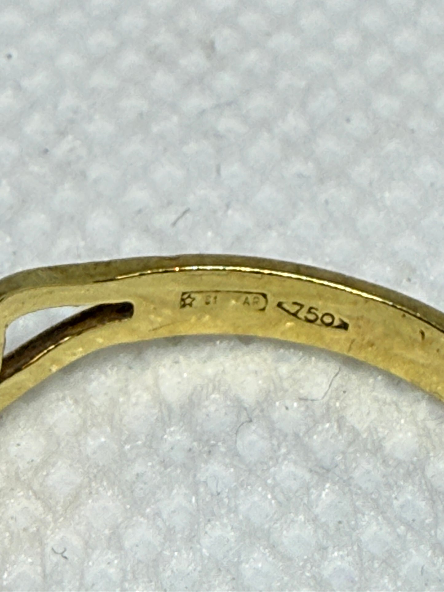 18kt Yellow Gold Chain-Link Design Ring - Previously Owned