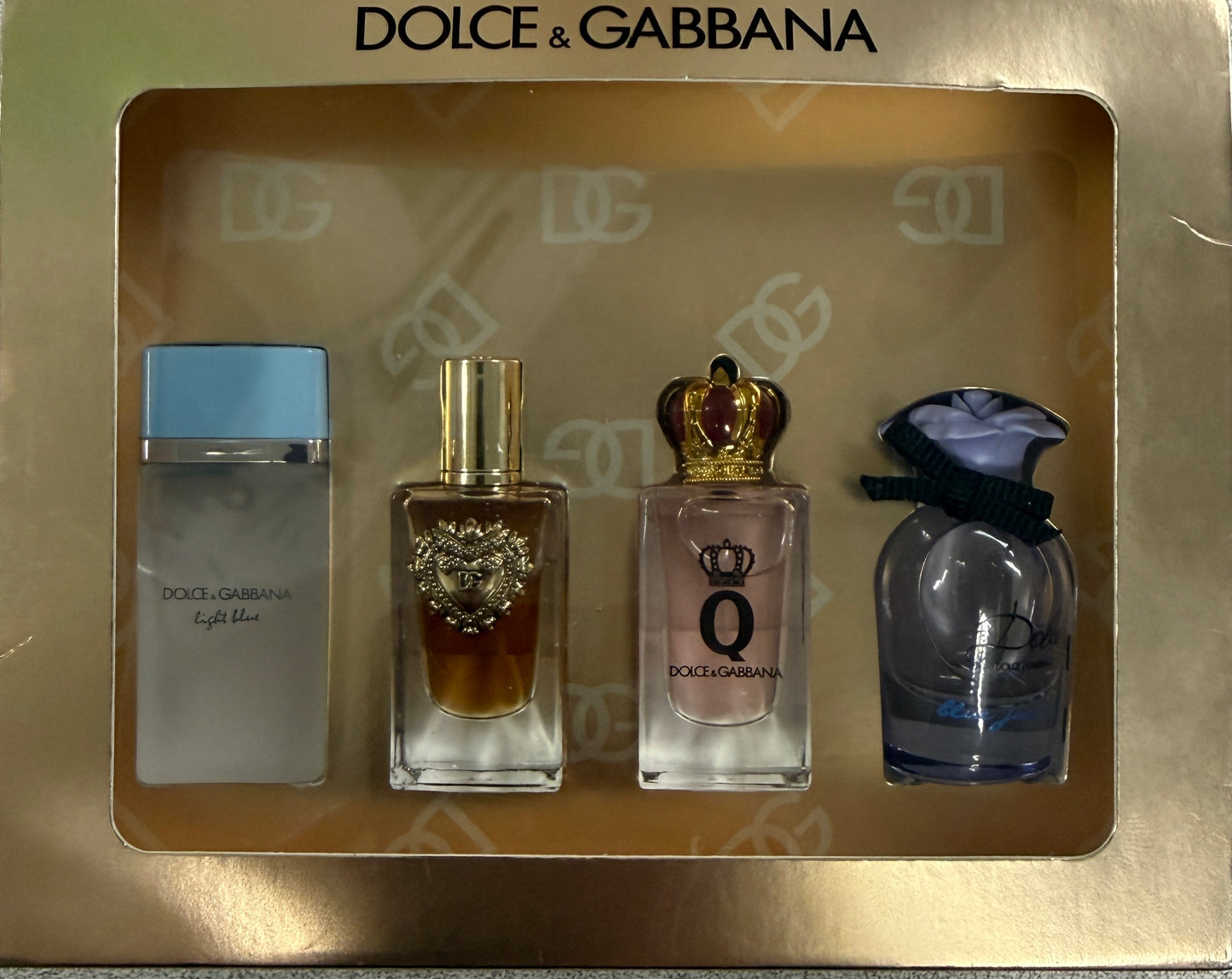 Dolce & Gabbana. 4 Piece Eau De Parfum & Toilette Set. 5ml. Each - Previously Owned
