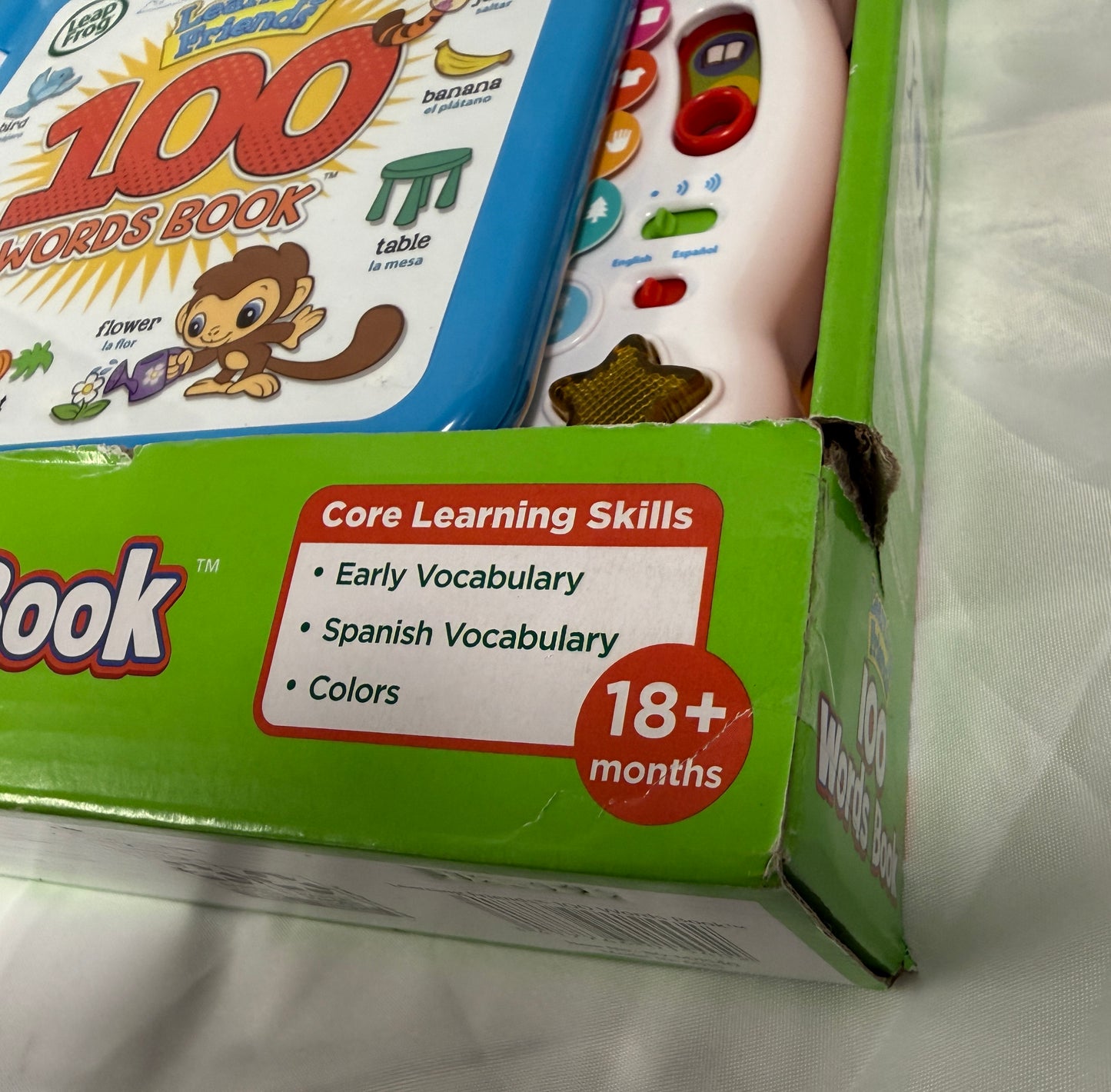 LeapFrog Learning Friends 100 Words Book - Green - Previously Owned - Still In Original Package