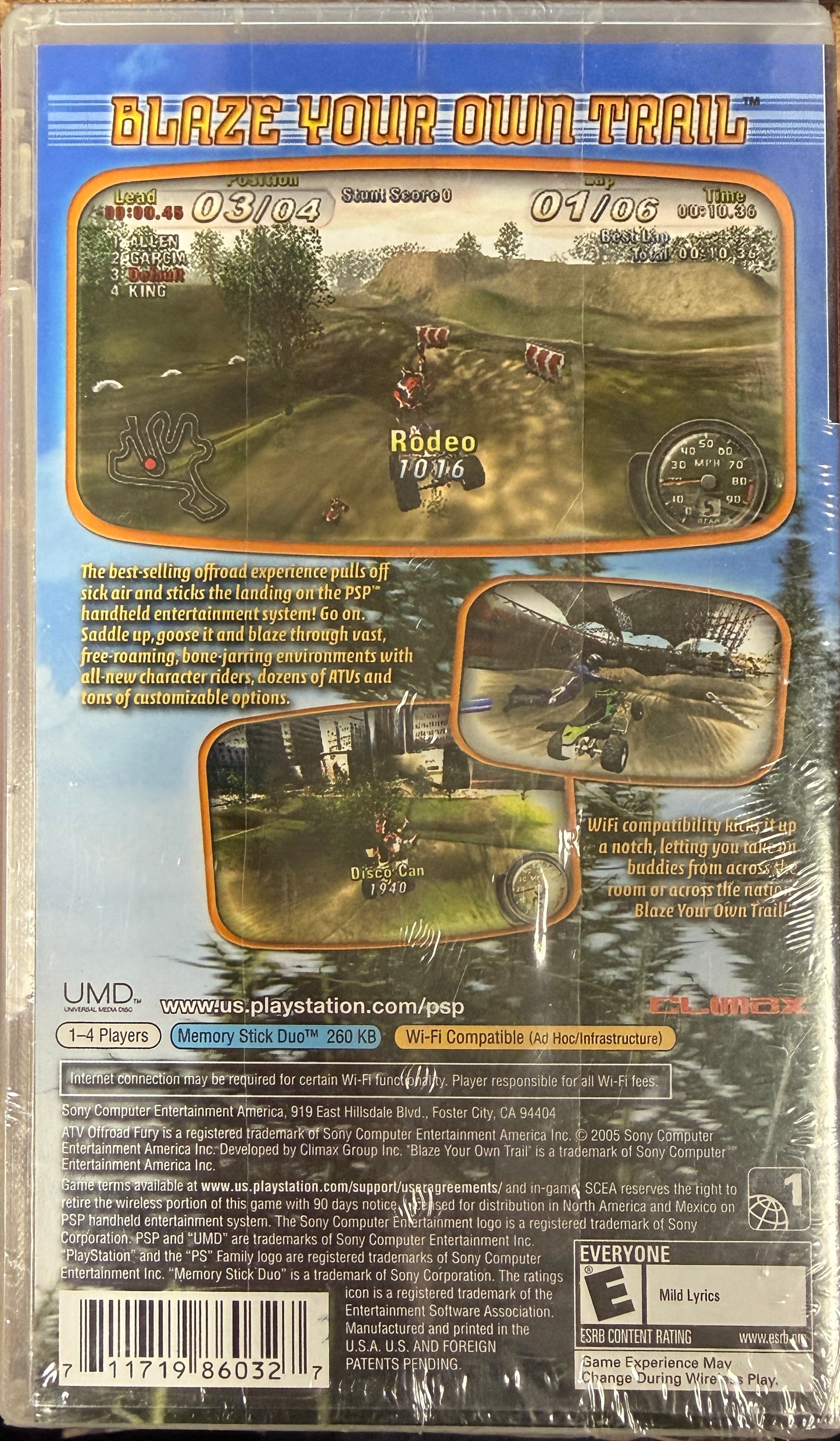 ATV Offroad Fury: Blazing Trails (PSP) - Previously Owned - Still In Original Packaging
