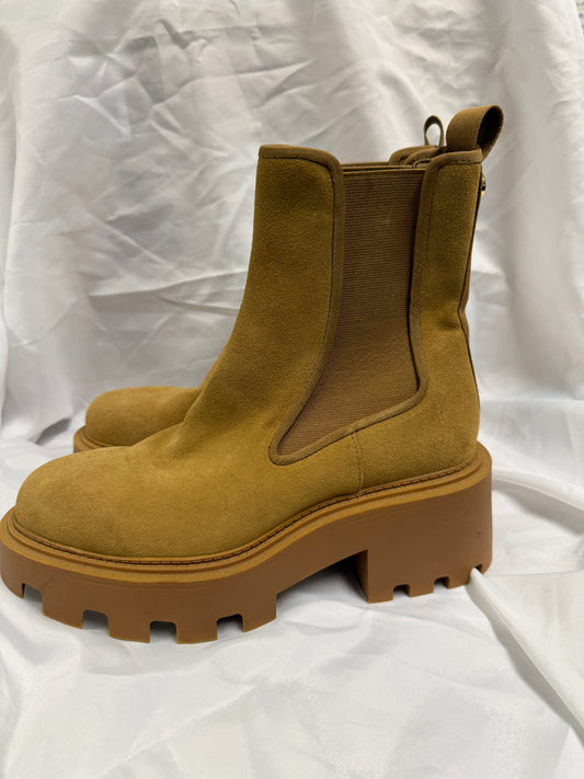 Zara Platform Boots Brown