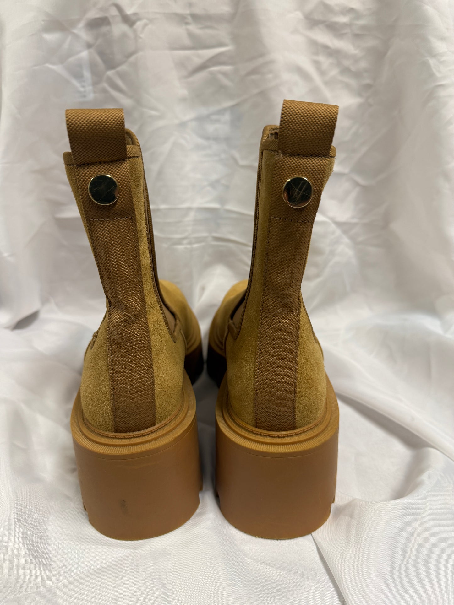 Zara Platform Boots Brown