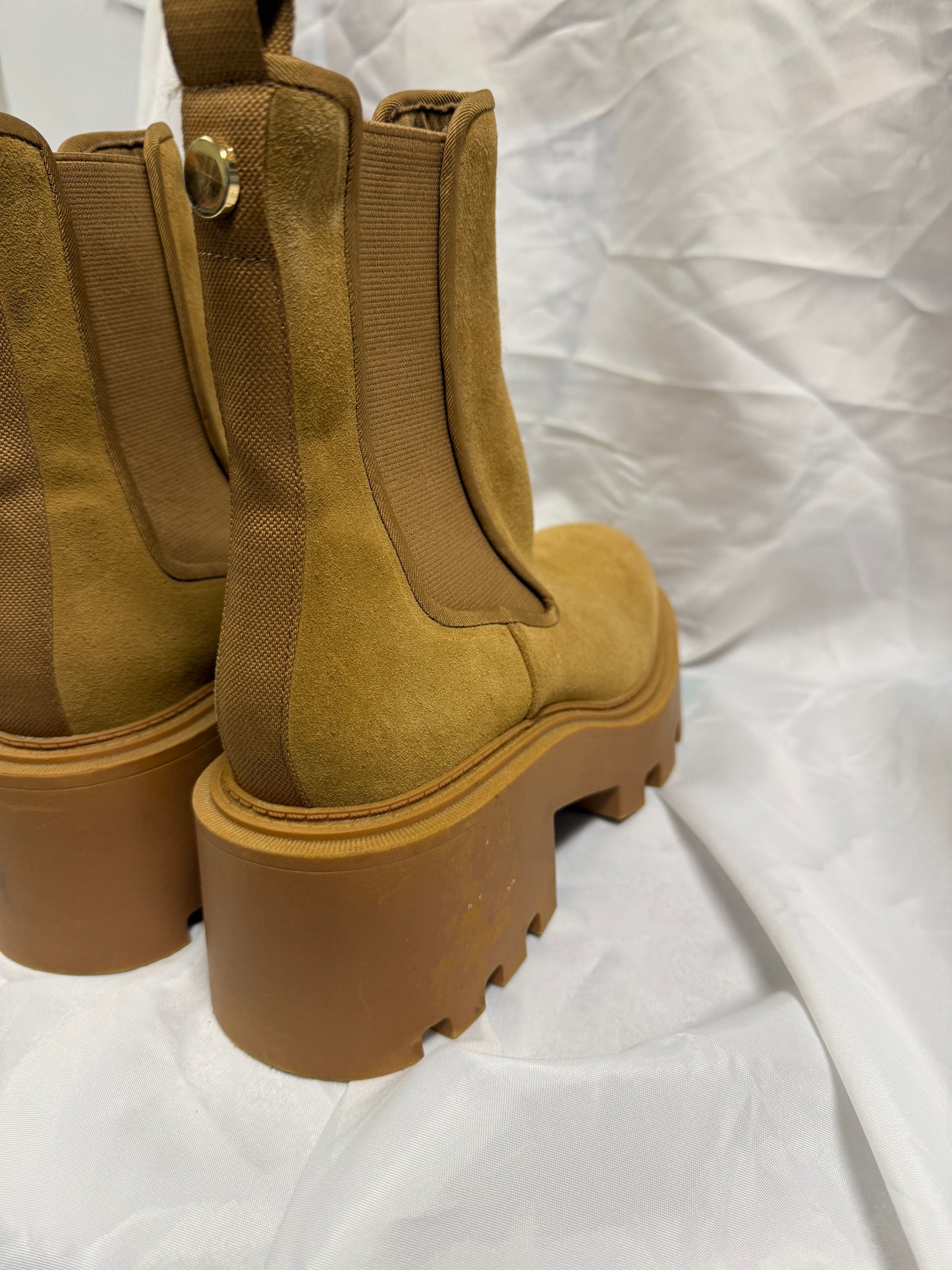 Zara Platform Boots Brown