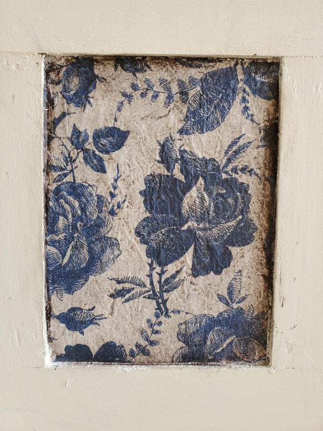 Dixie Belle - Sketched Blue Flowers Rice Paper