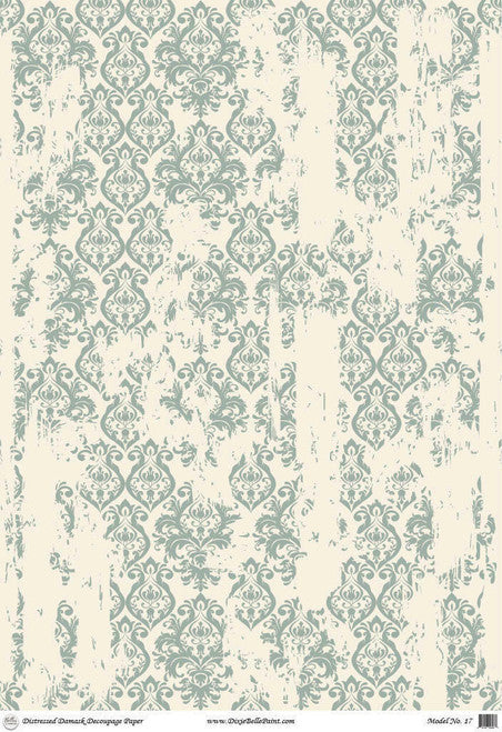 Dixie Belle - Rice Paper Decoupage Distressed Damask