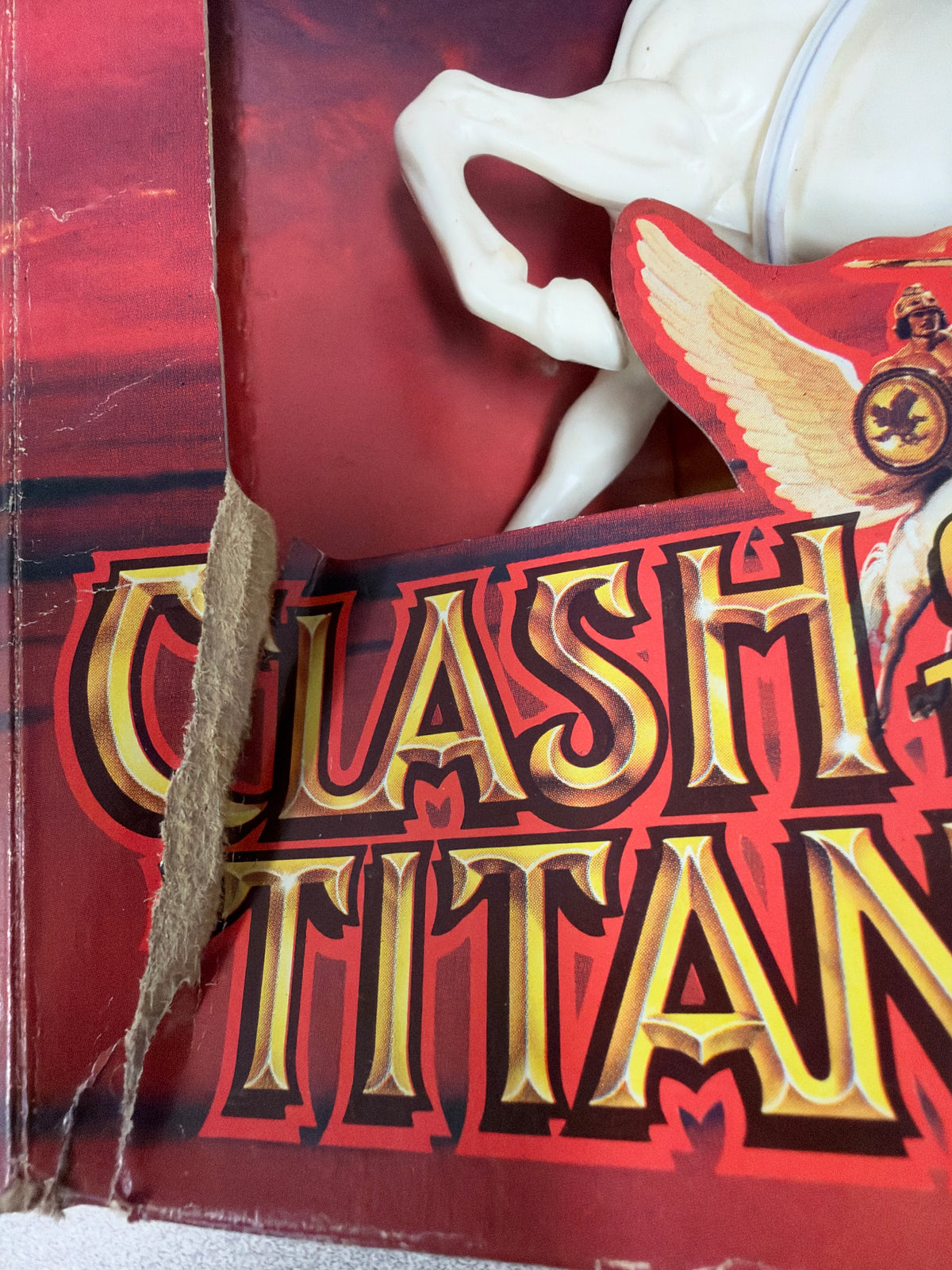 Rare 1980 Mattel CLASH OF THE TITANS PEGASUS Winged Horse Open Box