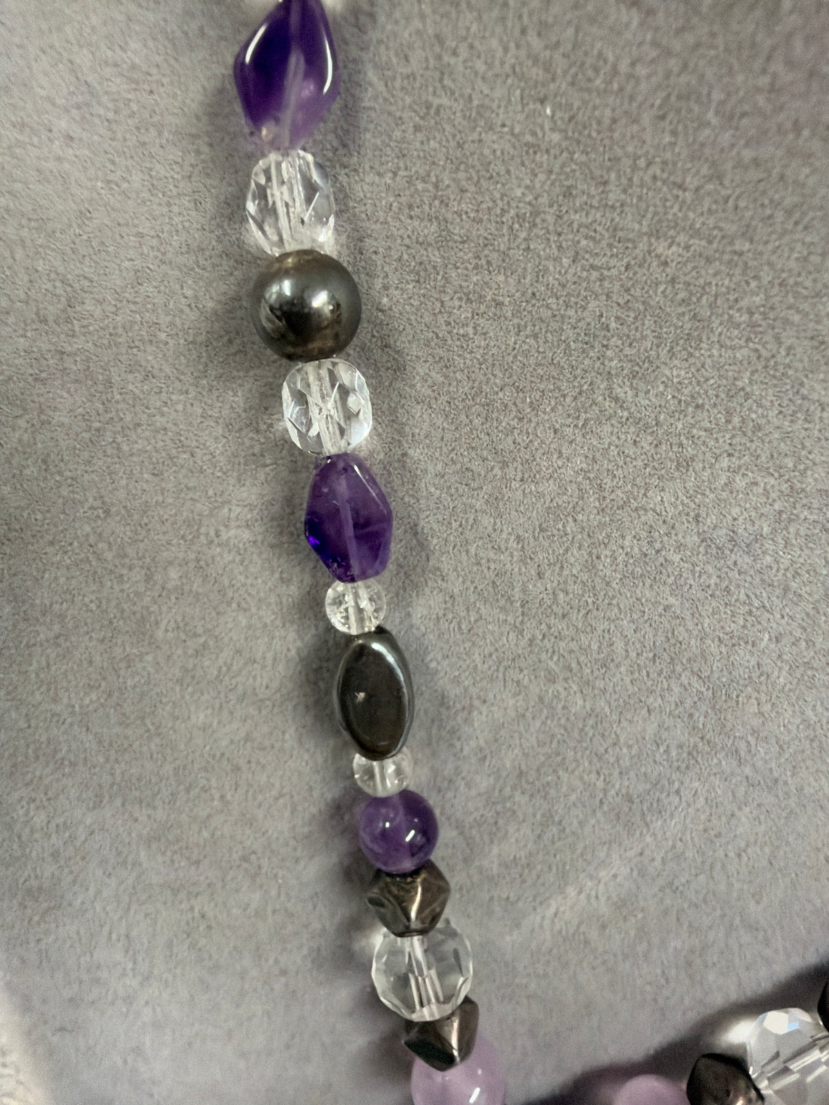 Charoite Sterling Silver Handcrafted Gemstone Pendant Necklace