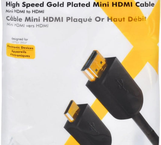 HDMI to Mini HDMI High Speed Gold Plated Cable (Black) - Used