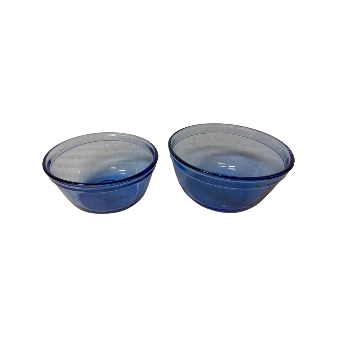 Blue Glass Bowl Set