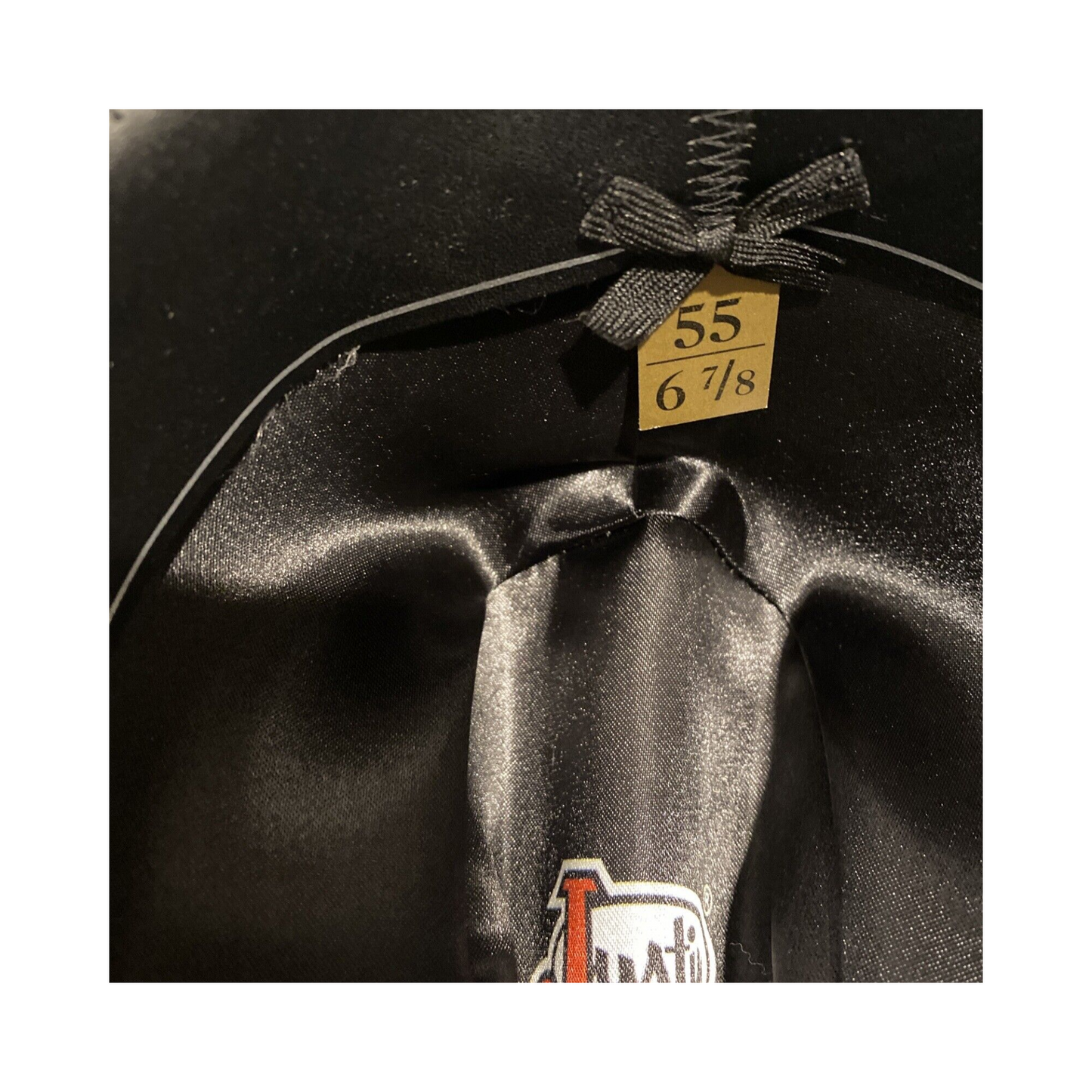 Justin By Milano Hat Co 6 7/8 XX 55 Black 100% Wool Authentic Western Headwear