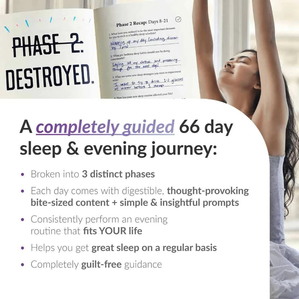 Habit Nest Sleep & Evening Routine Sidekick Journal A journal that coaches you through maximizing sleep quality & building a nightly routine that improves your quality of life. Office Product – Day to Day Calendar