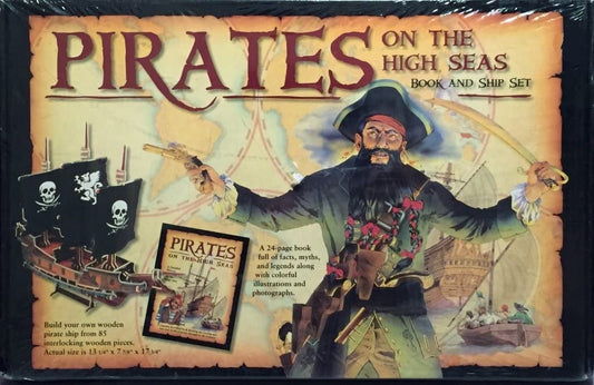 Pirates on the high seas book and ship set
