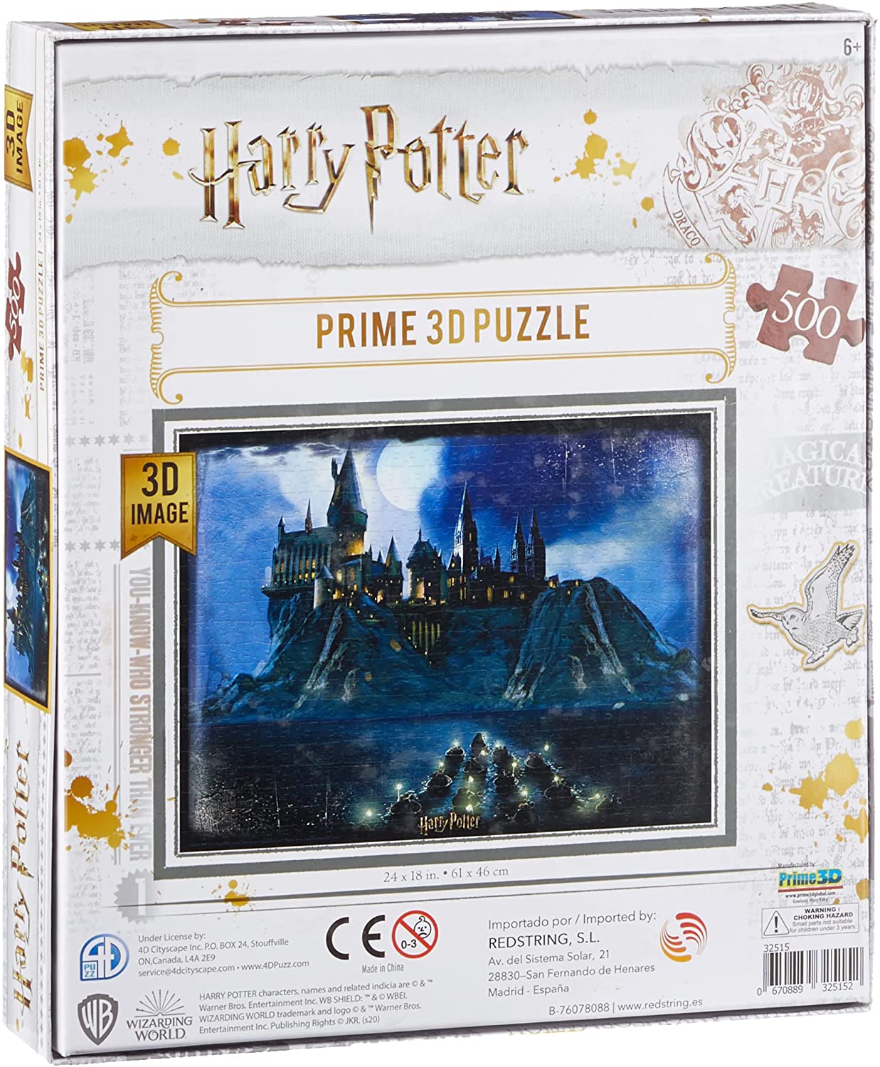 Puzzle Lenticulaire [Boite Métal Collector] 300 pièces Prime 3D Harry Potter  : Serpentard [46x31cm] - Geekotheque