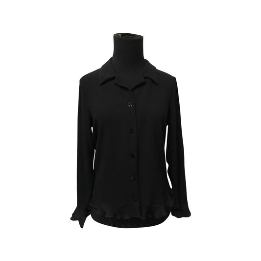 Staples Button Up Blouse - Black - Used