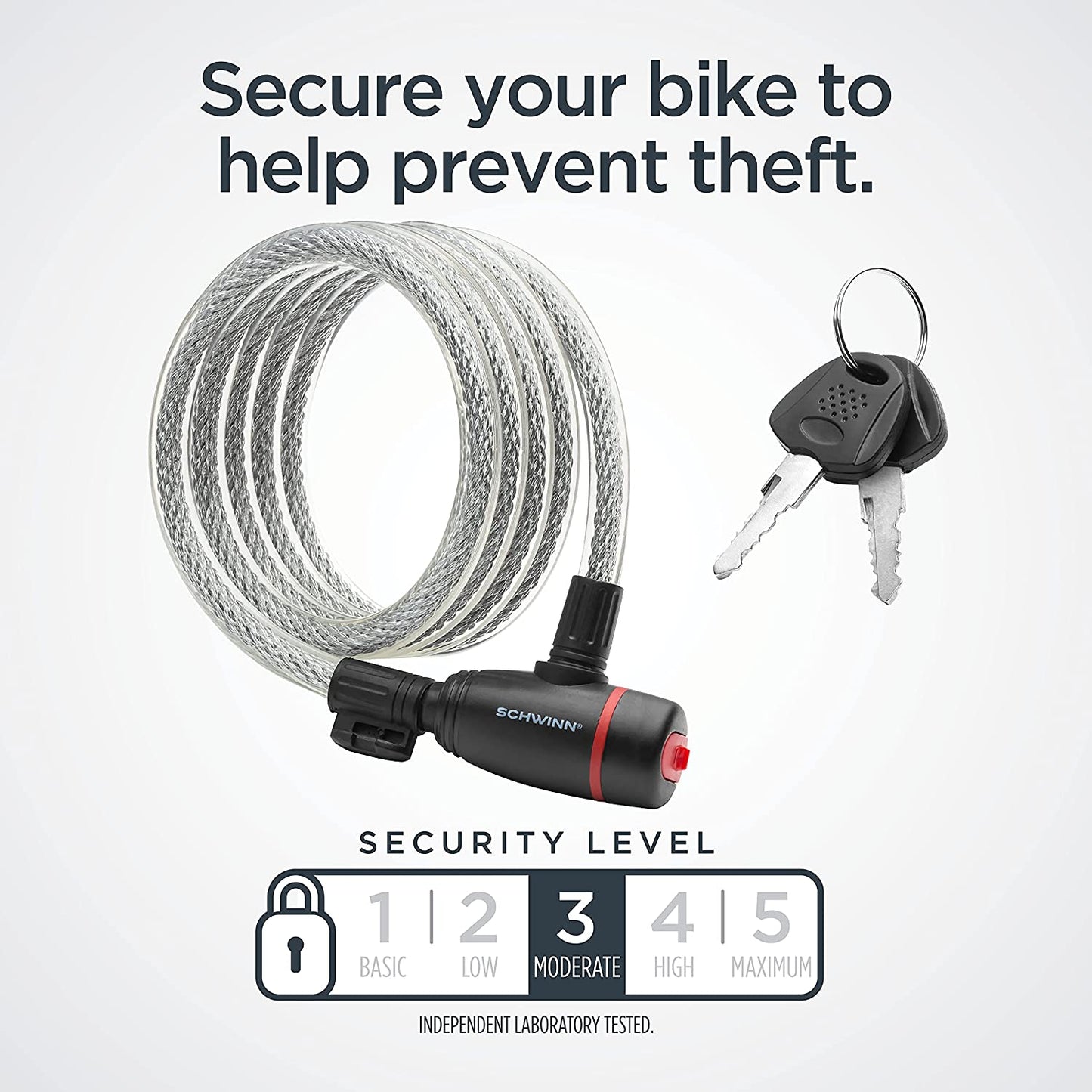 Schwinn Anti Theft Bike Lock, Security Level 1