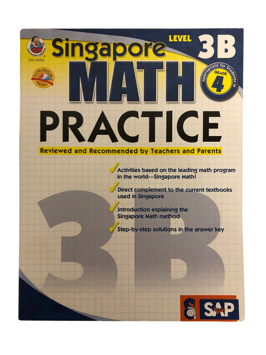 Singapore Math Practice (Level 3B) 4th Grade