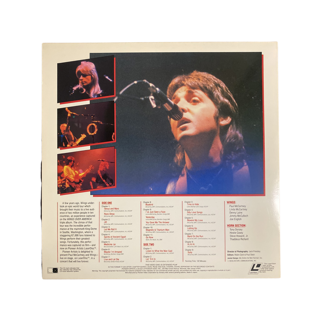 Paul McCartney & Wings Rockshow Laserdisc