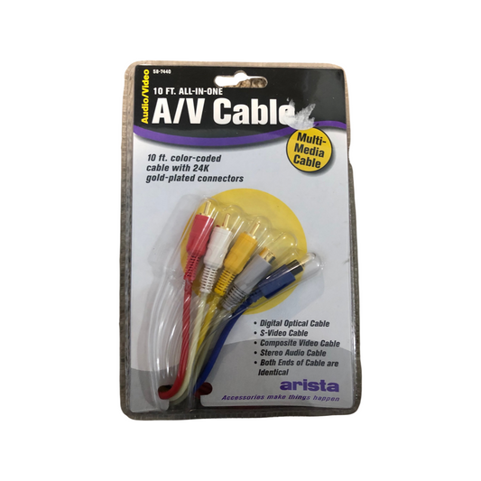 10 Ft. All-In-One A/V Cable