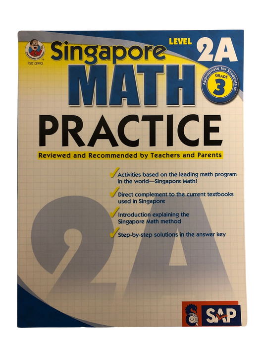 Singapore Math Practice (Level 2A) 3rd Grade