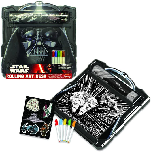 Star Wars Darth Vader Rolling Art Desk Play Set