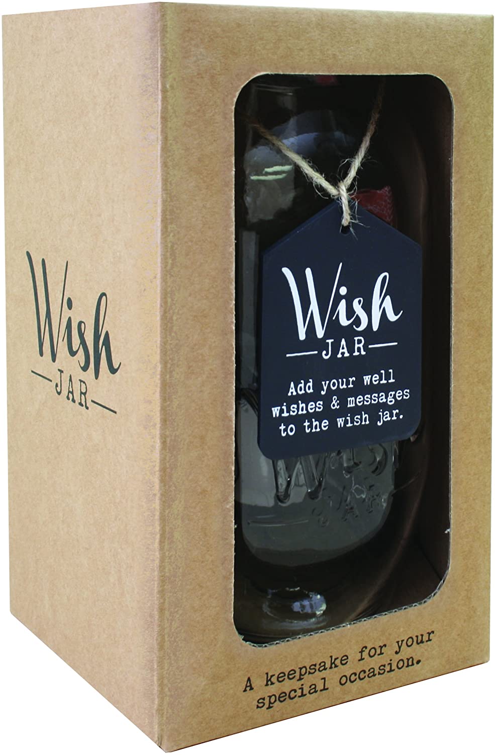 TOP SHELF Prayer Wish Jar ; Personalized Religious Gift for Him & Her; Unique and Thoughtful Gift Ideas for Friends and Family ; Kit Comes with 100 Tickets and Decorative Lid